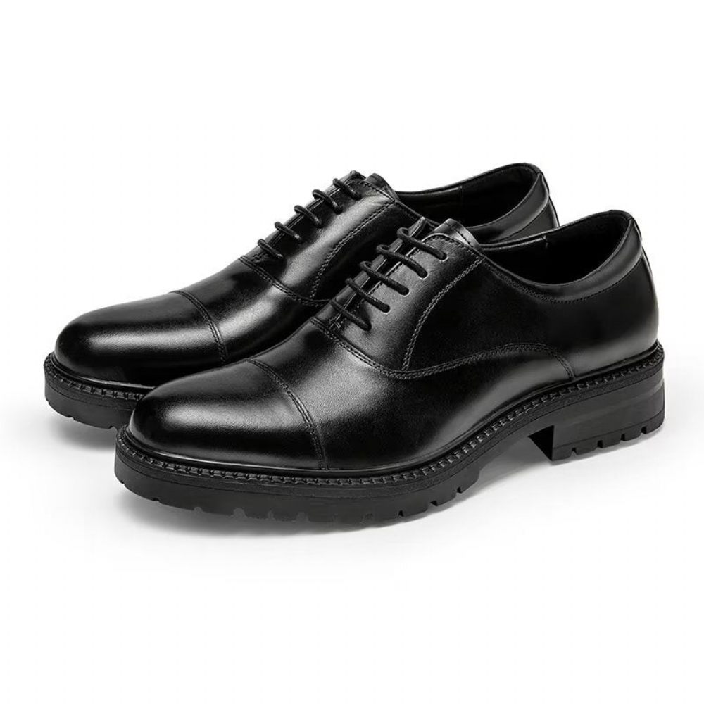 Chaussures Formelles Pour Hommes Oxford À Motif Exotique - Noir