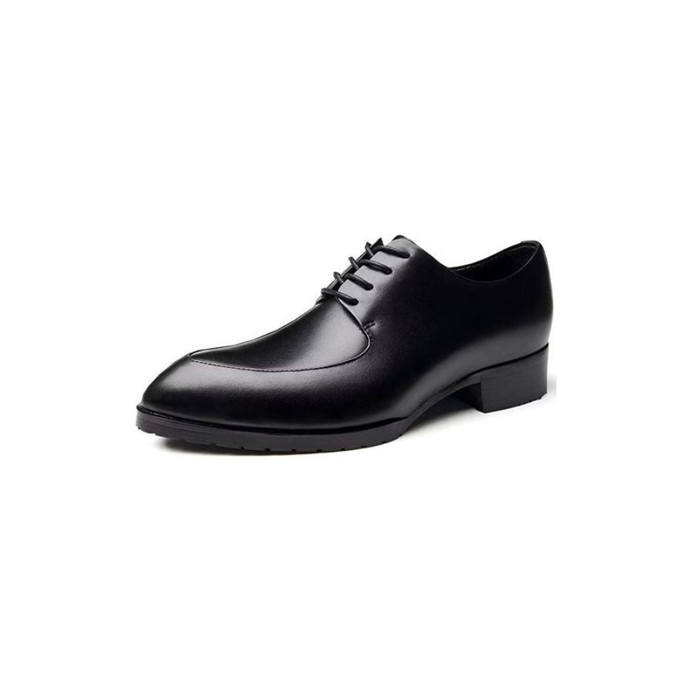 Chaussures Formelles Pour Hommes Relief Élégance Habillées Derby À Bout Pointu