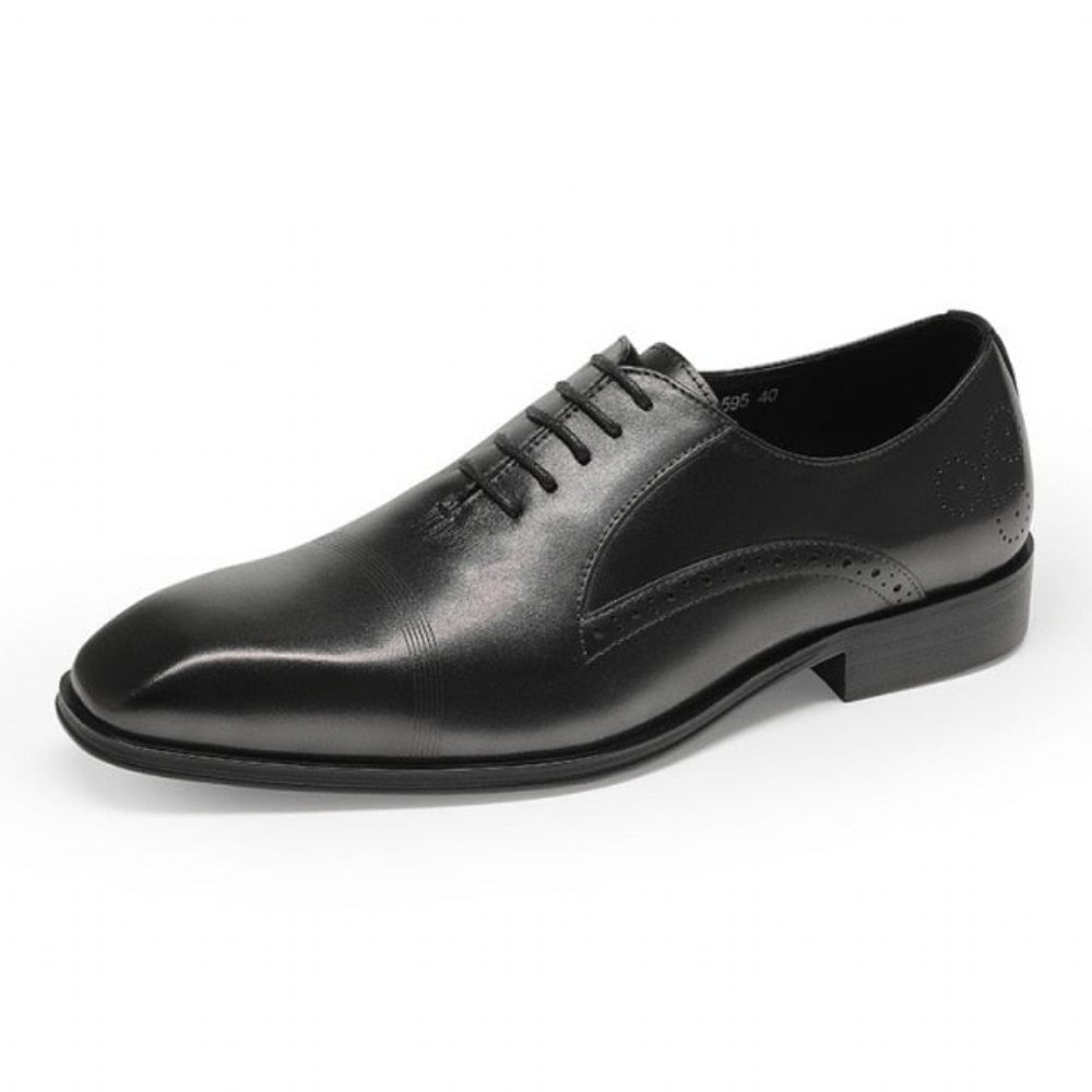 Chaussures Formelles Pour Hommes Richelieu À Bout Pointu - Noir