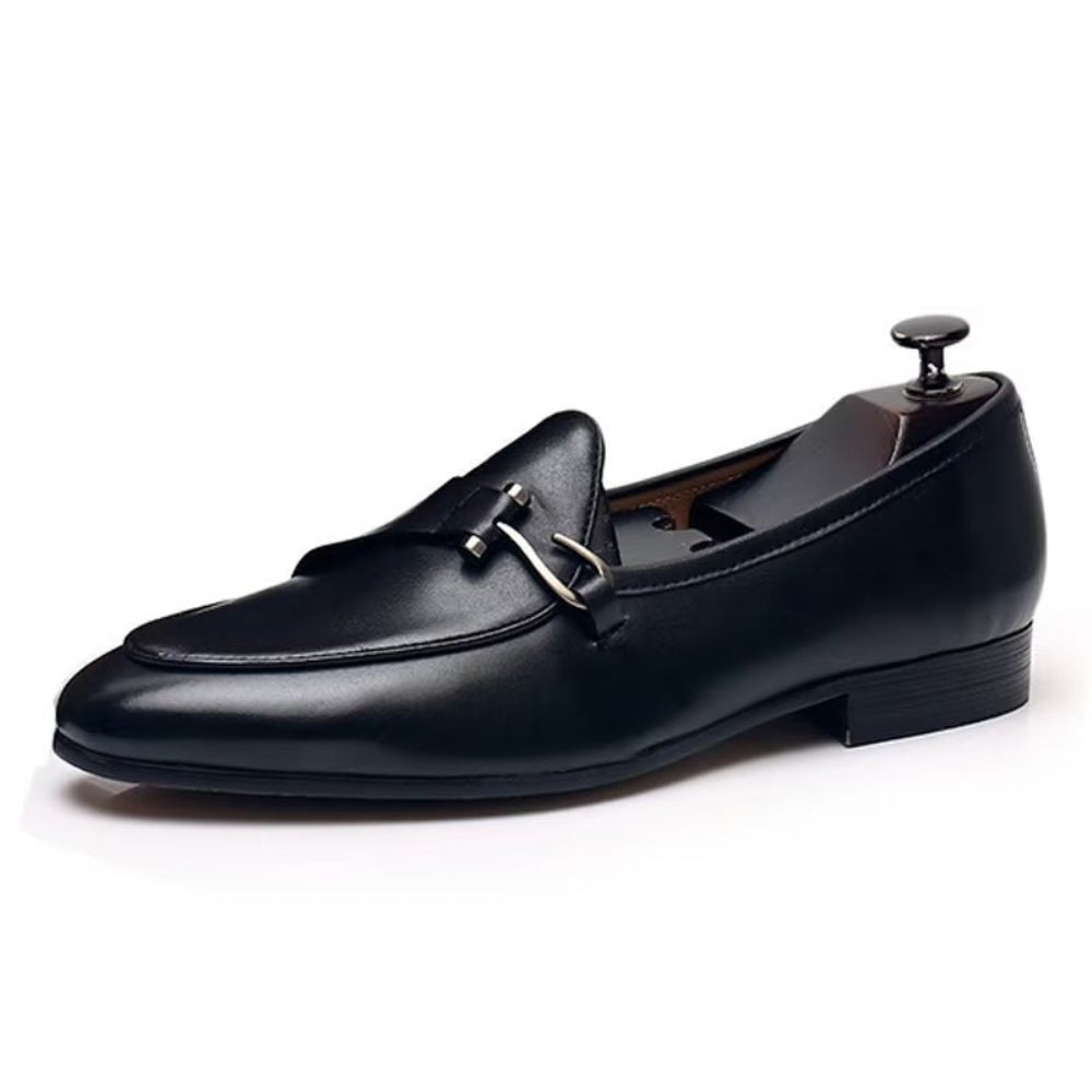 Chaussures Formelles Pour Hommes Richelieu Classiques À Enfiler