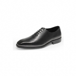 Chaussures Formelles Pour Hommes Richelieu Cuir Véritable À Bout Pointu