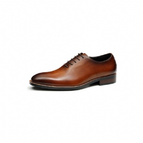 Chaussures Formelles Pour Hommes Richelieu Mariage À Boucle Marron Exotique