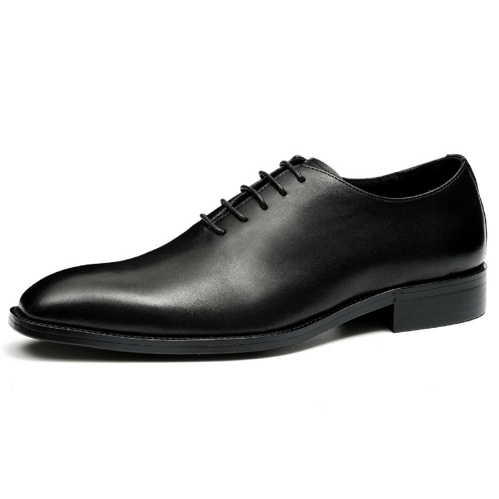 Chaussures Formelles Pour Hommes Richelieu Mariage À Boucle Marron Exotique - Noir