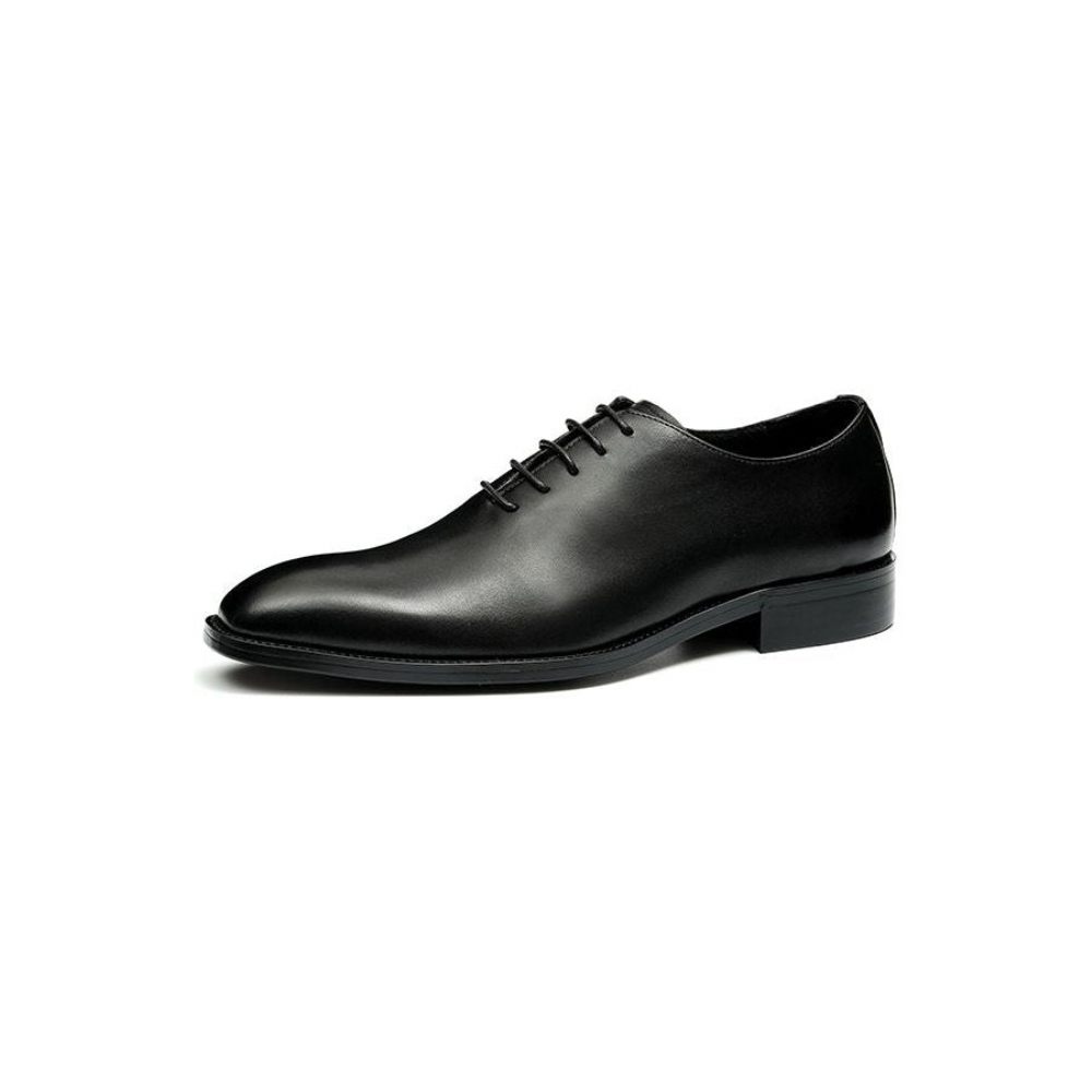 Chaussures Formelles Pour Hommes Richelieu Mariage À Boucle Marron Exotique - Noir