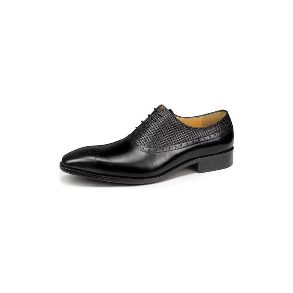 Chaussures Formelles Pour Hommes Richelieu Mariage Cuir Véritable