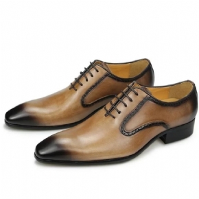 Chaussures Formelles Pour Hommes Richelieu Mariage Cuir Véritable Chic