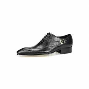 Chaussures Formelles Pour Hommes Richelieu Mariage Cuir Véritable Chic