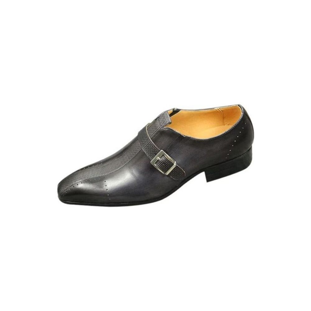 Chaussures Formelles Pour Hommes Richelieu Mariage Cuir Véritable Modish