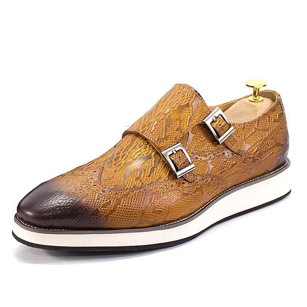 Chaussures Formelles Pour Hommes Richelieu Opulentes Mariage Oxford - Marron