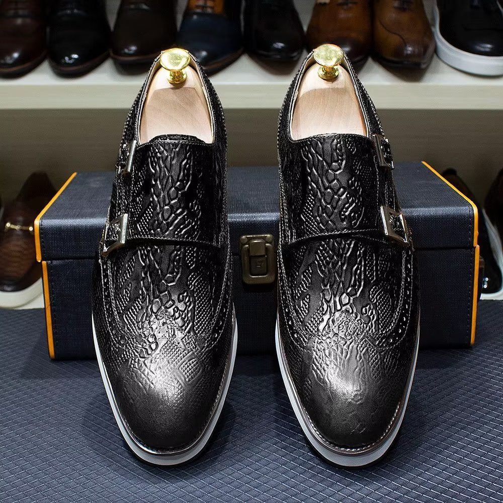 Chaussures Formelles Pour Hommes Richelieu Opulentes Mariage Oxford - Noir