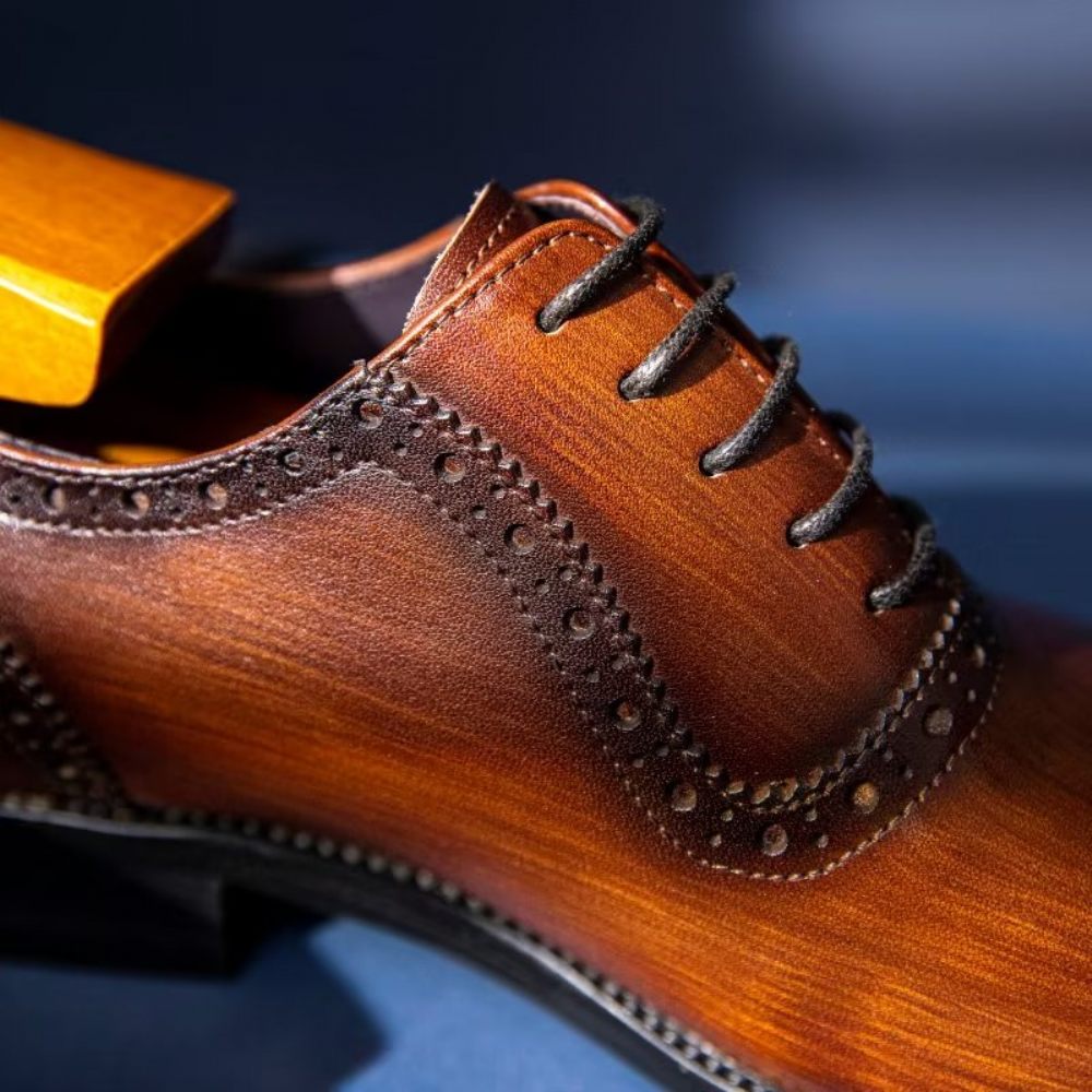 Chaussures Formelles Pour Hommes Richelieus Chics - Café