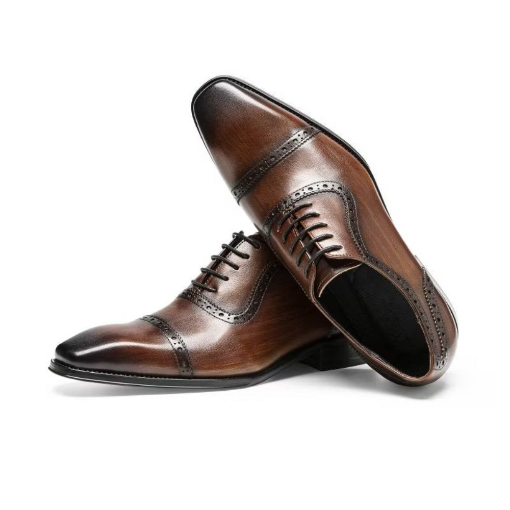 Chaussures Formelles Pour Hommes Richelieus Chics - Café