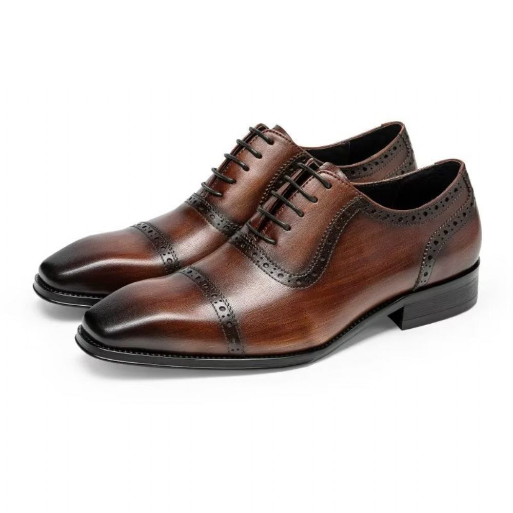 Chaussures Formelles Pour Hommes Richelieus Chics - Café