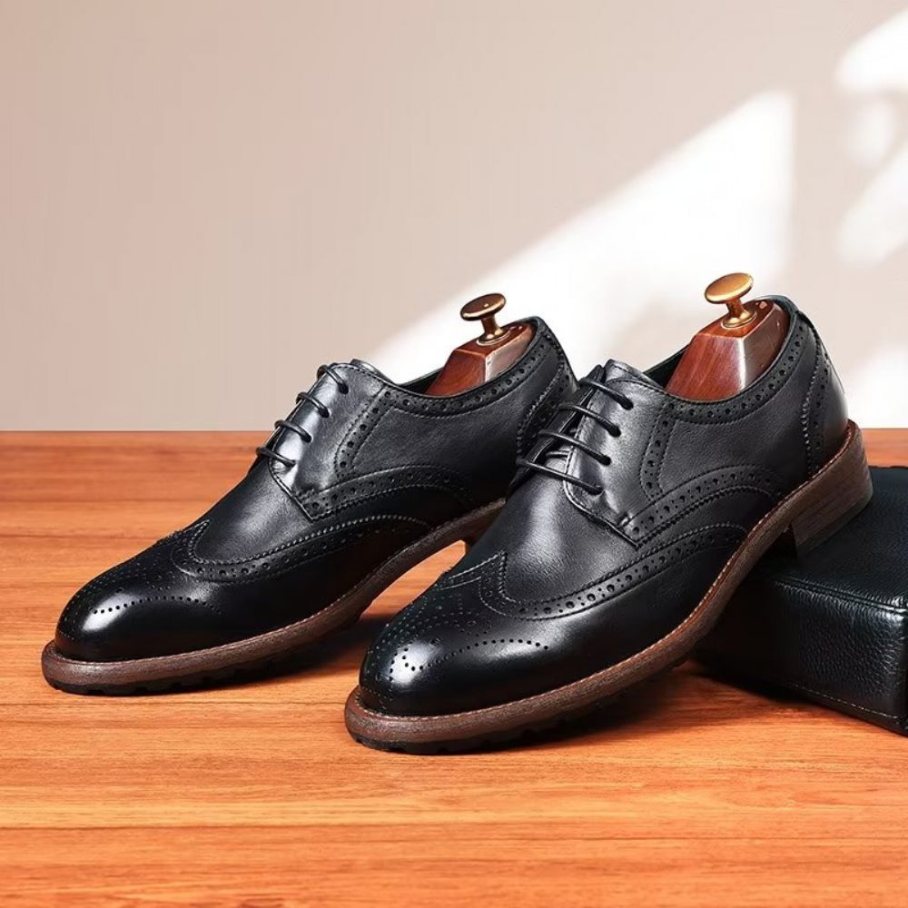 Chaussures Formelles Pour Hommes Richelieus Exquis - Noir