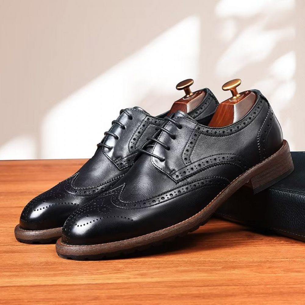 Chaussures Formelles Pour Hommes Richelieus Exquis - Noir