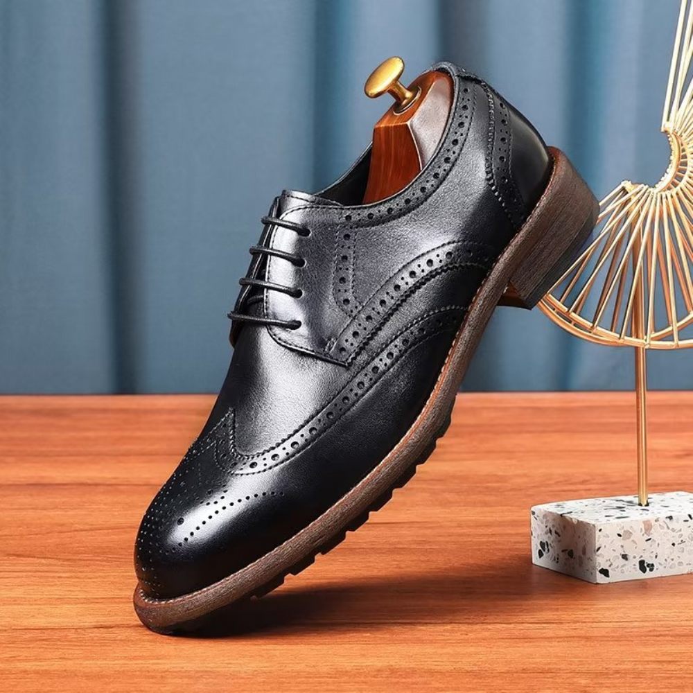 Chaussures Formelles Pour Hommes Richelieus Exquis - Noir