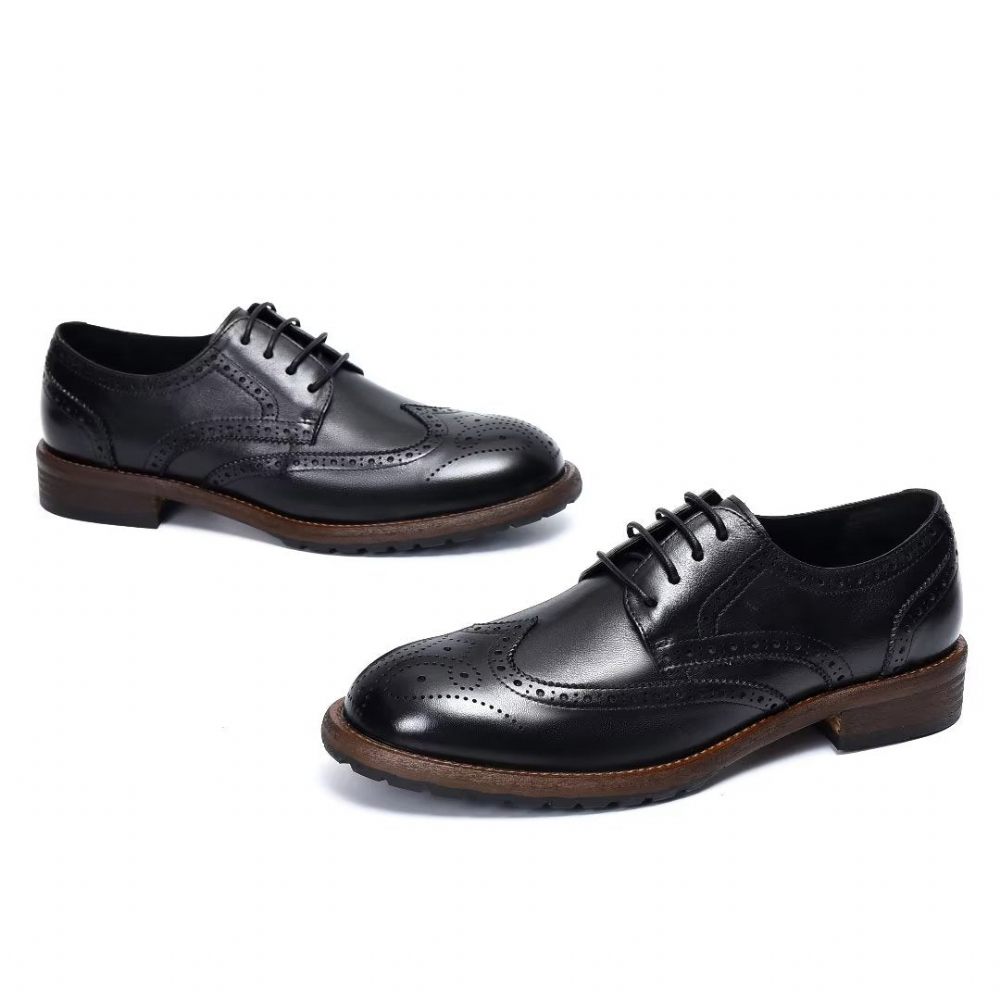 Chaussures Formelles Pour Hommes Richelieus Exquis - Noir