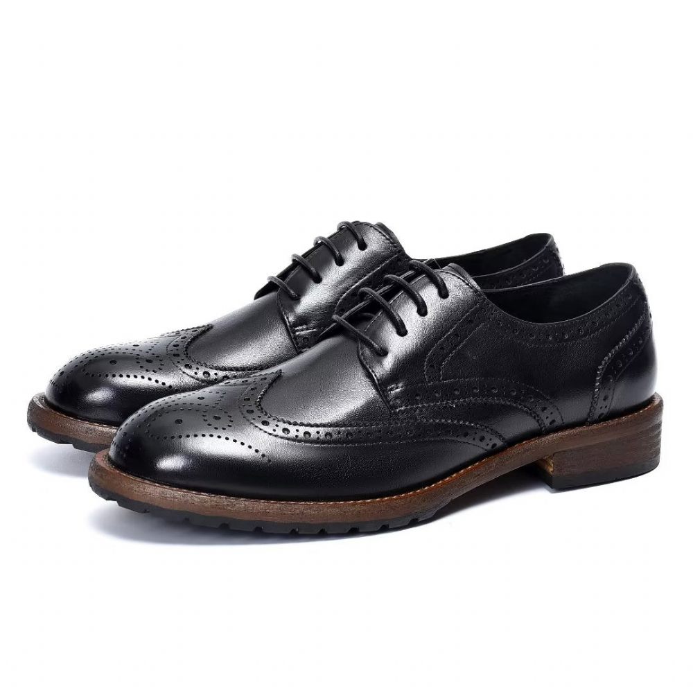 Chaussures Formelles Pour Hommes Richelieus Exquis - Noir