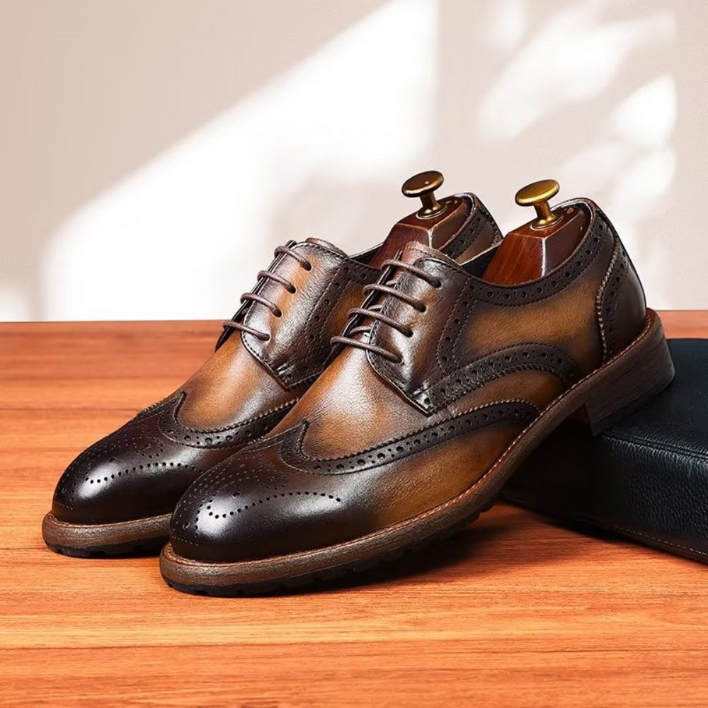 Chaussures Formelles Pour Hommes Richelieus Exquis - Café