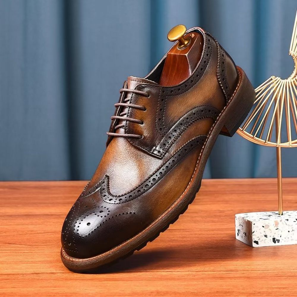 Chaussures Formelles Pour Hommes Richelieus Exquis - Café