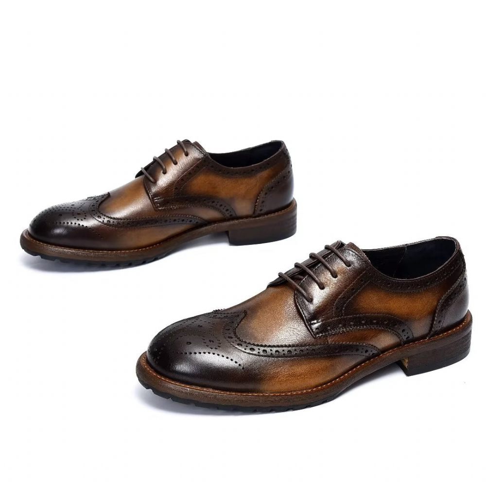 Chaussures Formelles Pour Hommes Richelieus Exquis - Café