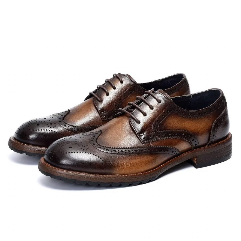 Chaussures Formelles Pour Hommes Richelieus Exquis - Café