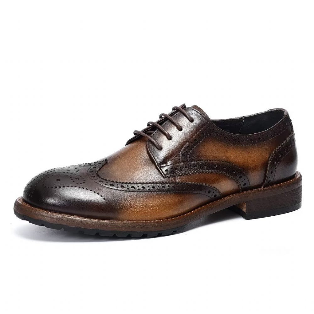 Chaussures Formelles Pour Hommes Richelieus Exquis - Café