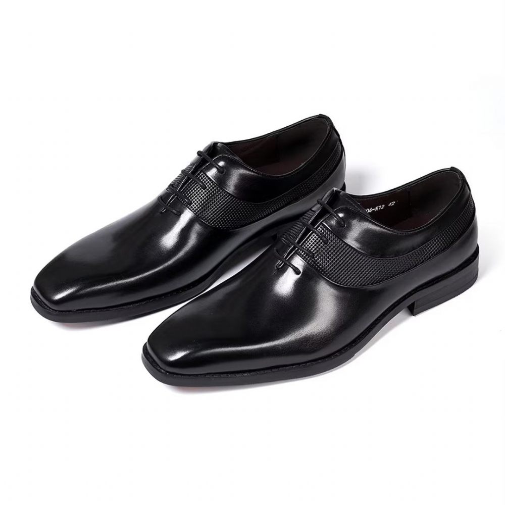 Chaussures Formelles Pour Hommes Robe D'entreprise Luxe Staples - Noir