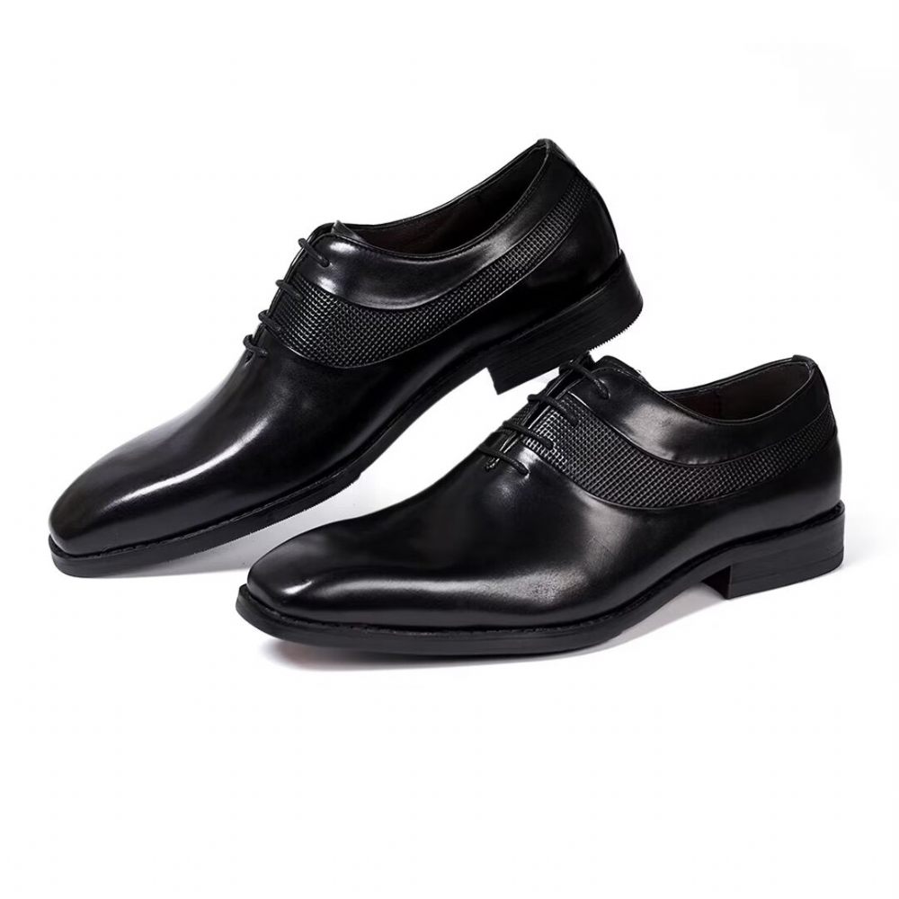 Chaussures Formelles Pour Hommes Robe D'entreprise Luxe Staples - Noir