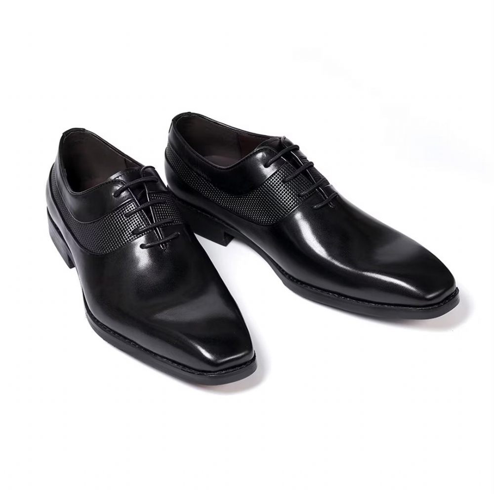 Chaussures Formelles Pour Hommes Robe D'entreprise Luxe Staples - Noir