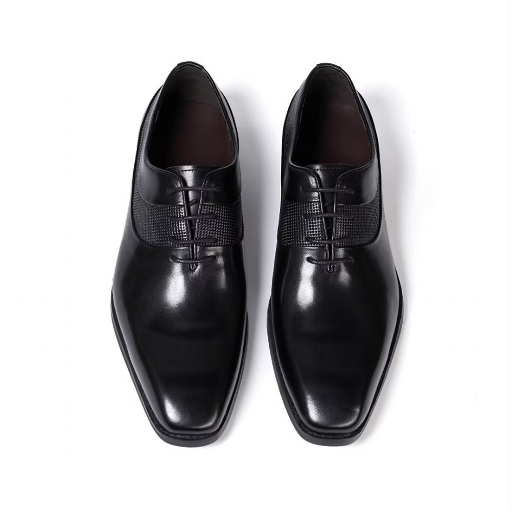 Chaussures Formelles Pour Hommes Robe D'entreprise Luxe Staples - Noir