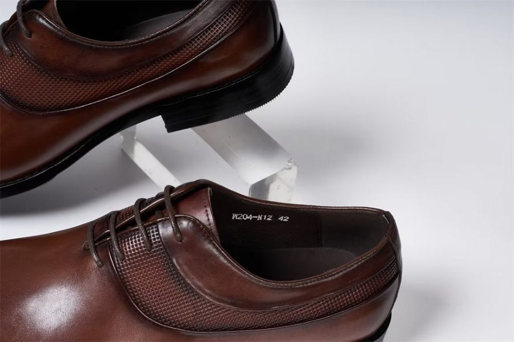 Chaussures Formelles Pour Hommes Robe D'entreprise Luxe Staples - Marron