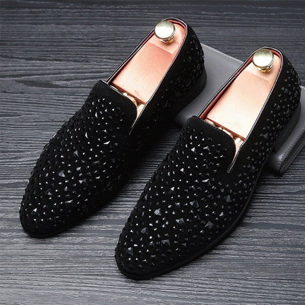 Chaussures Formelles Pour Hommes Robe Mariée Créateur - Noir