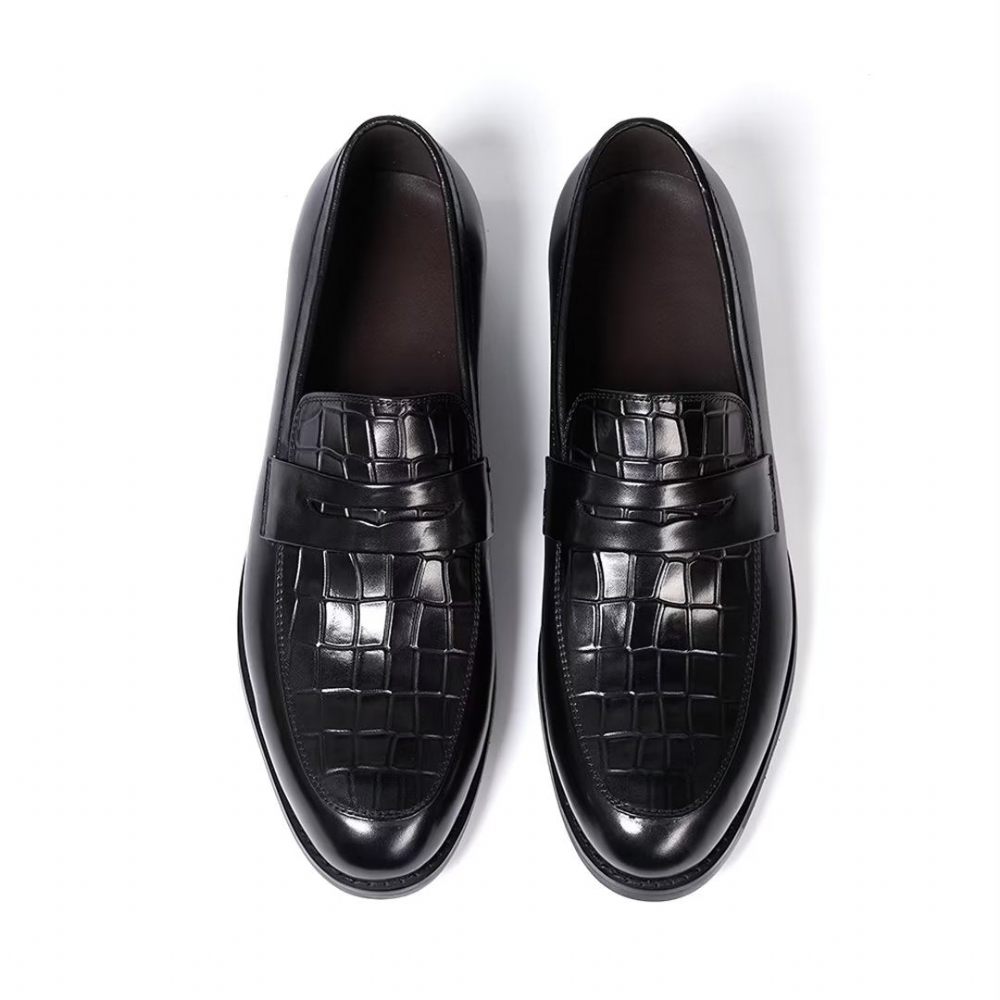 Chaussures Formelles Pour Hommes Sartorial Splendor Habillées À Enfiler - Noir