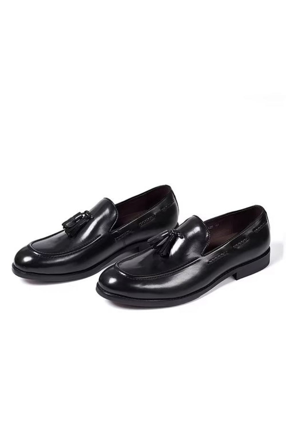 Chaussures Formelles Pour Hommes Sophisticated Allure Leather Slip-ons