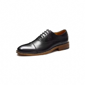 Chaussures Formelles Pour Hommes Style Sophistiqué Richelieu Cuir Véritable