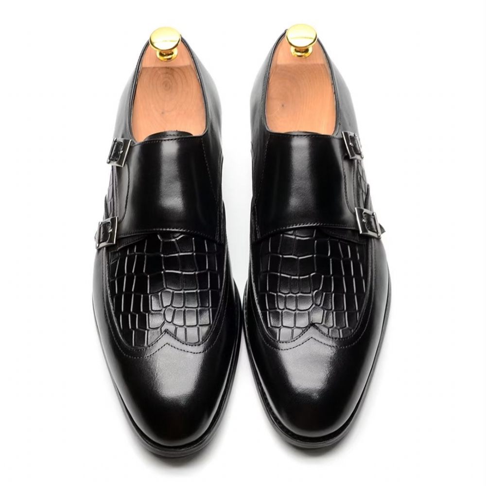 Chaussures Habillées À Boucles Et Breloques Pour Hommes - Noir