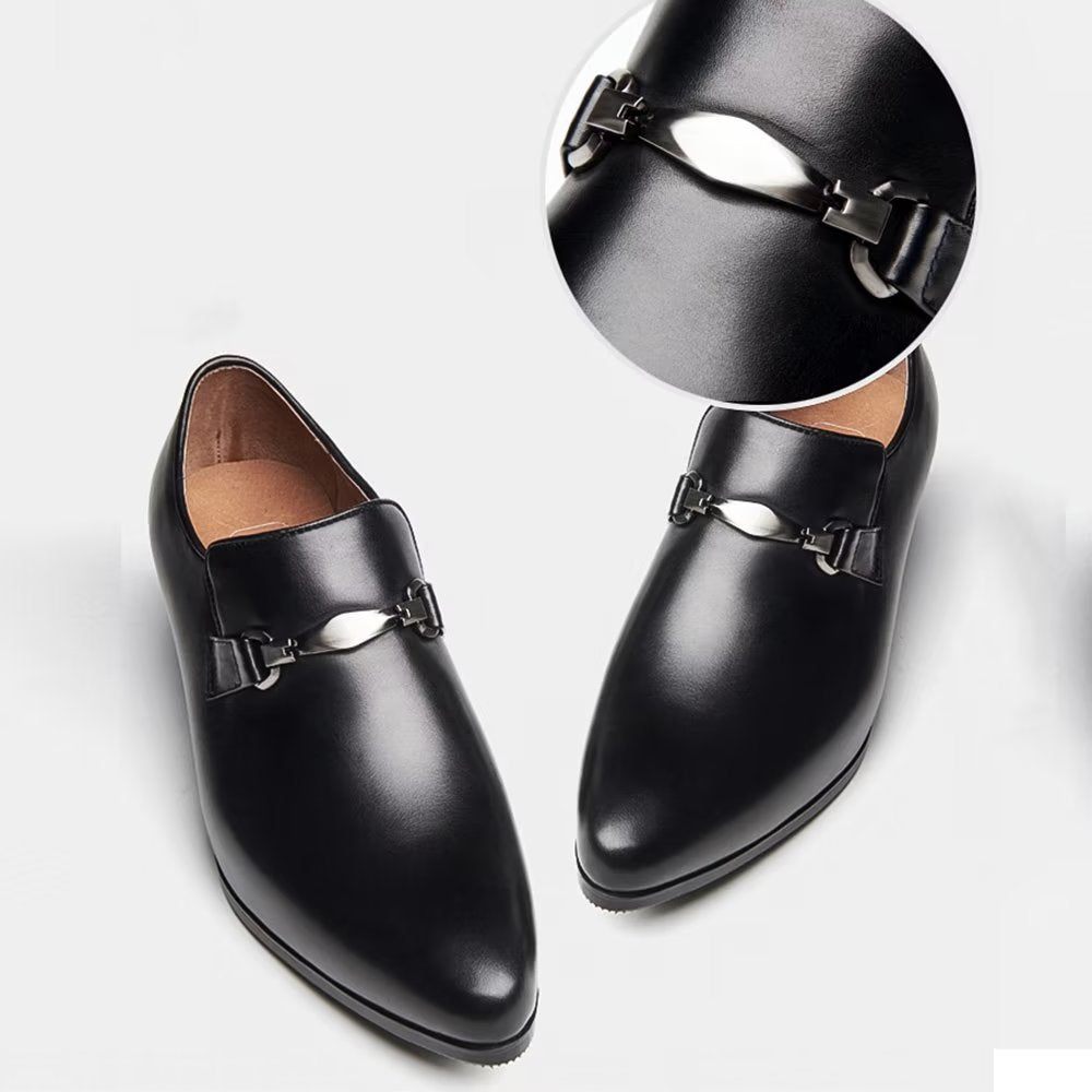 Chaussures Habillées À Bout Pointu Pour Hommes - Noir