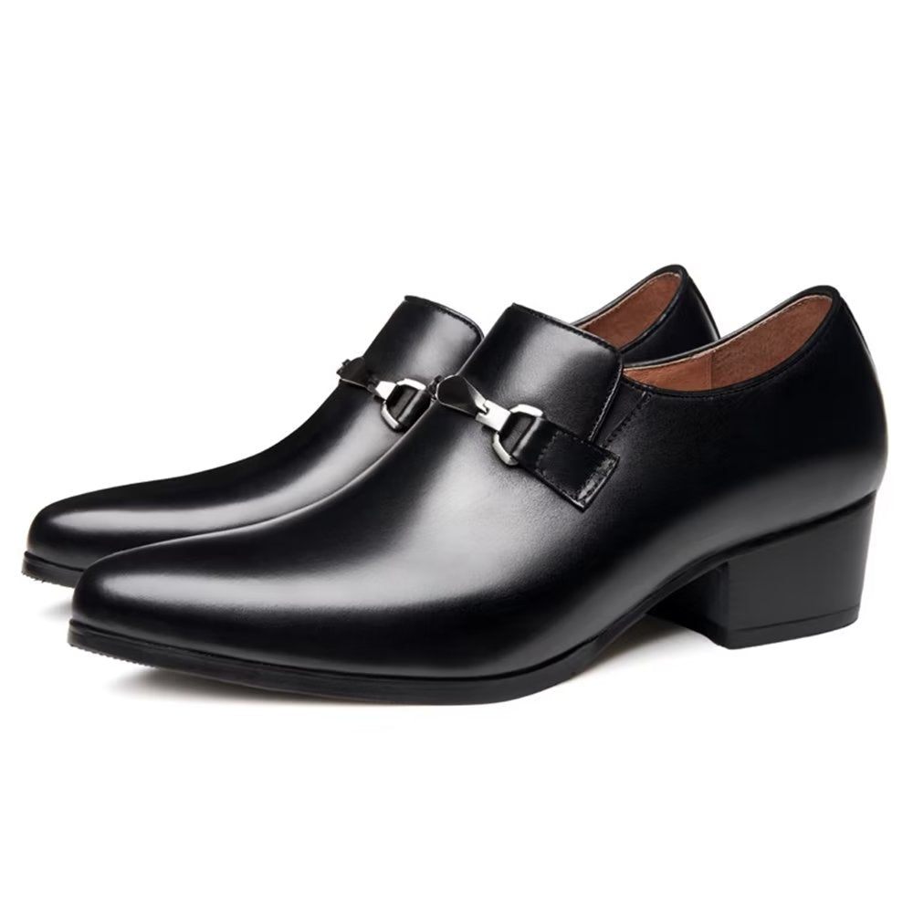 Chaussures Habillées À Bout Pointu Pour Hommes - Noir