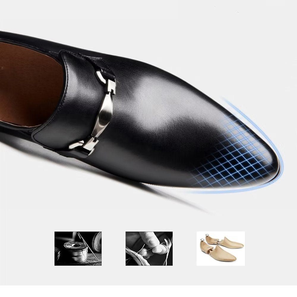 Chaussures Habillées À Bout Pointu Pour Hommes - Noir