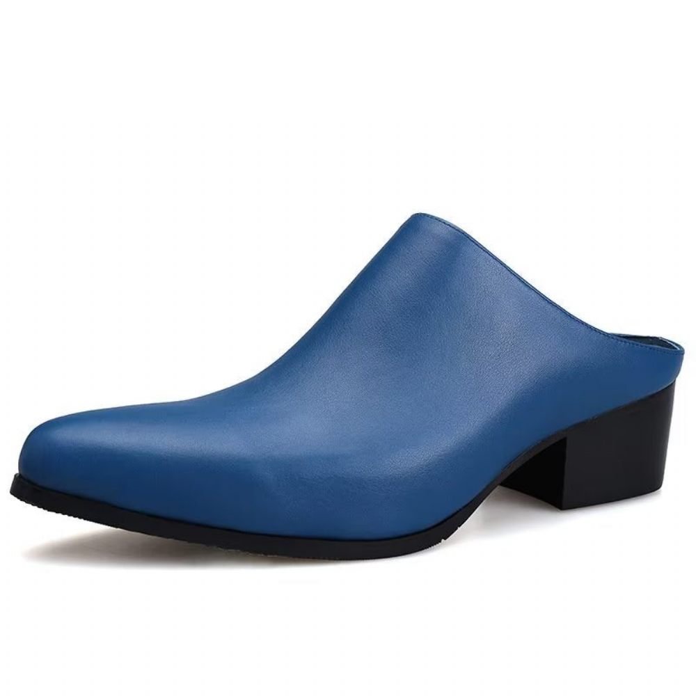 Chaussures Habillées À Bout Pointu Pour Hommes - Bleu