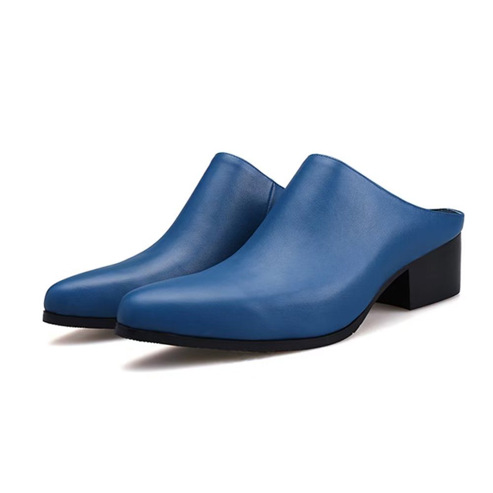 Chaussures Habillées À Bout Pointu Pour Hommes - Bleu