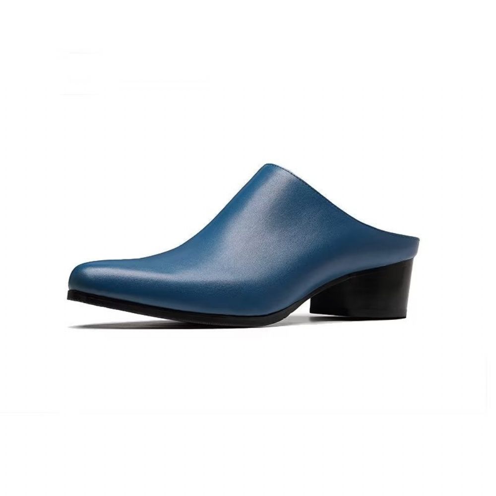 Chaussures Habillées À Bout Pointu Pour Hommes - Bleu