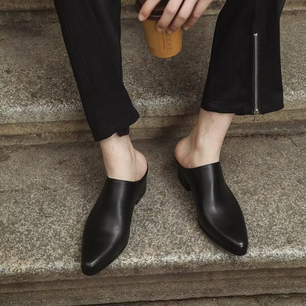 Chaussures Habillées À Bout Pointu Pour Hommes - Noir