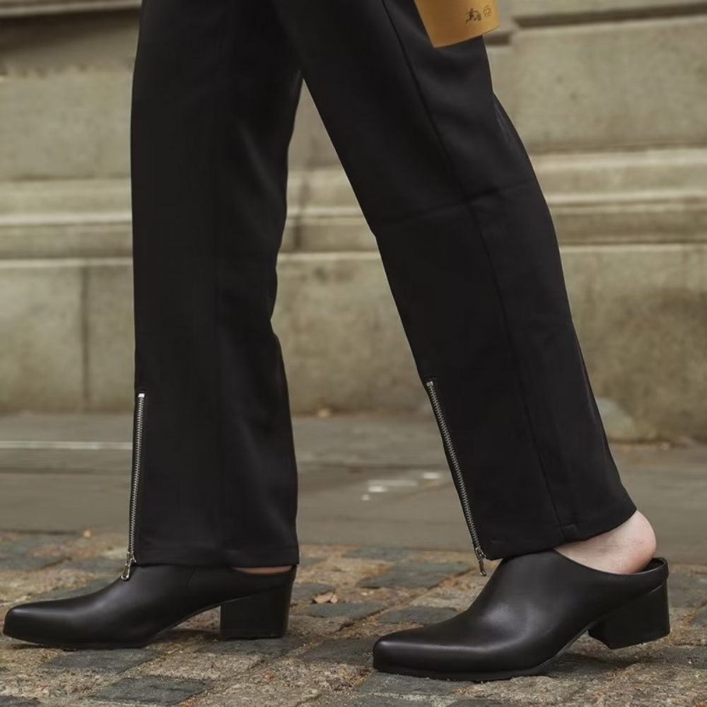 Chaussures Habillées À Bout Pointu Pour Hommes - Noir