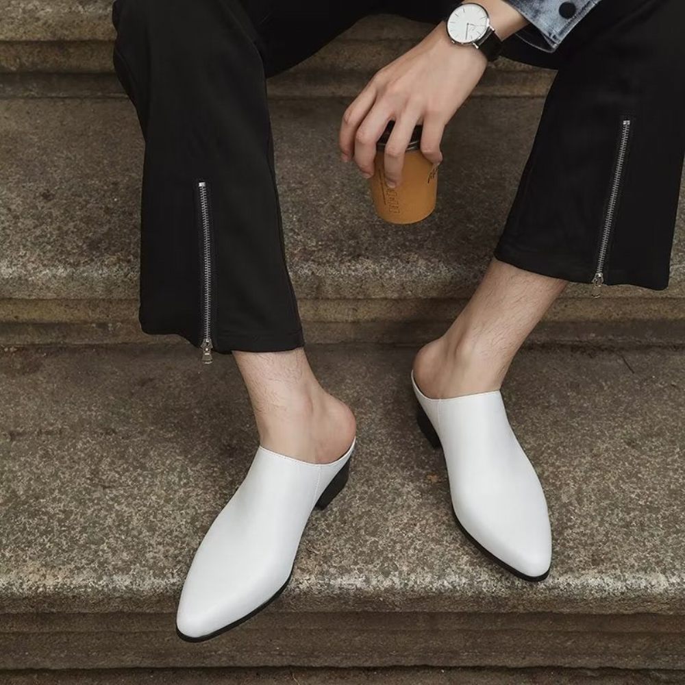 Chaussures Habillées À Bout Pointu Pour Hommes - Blanc