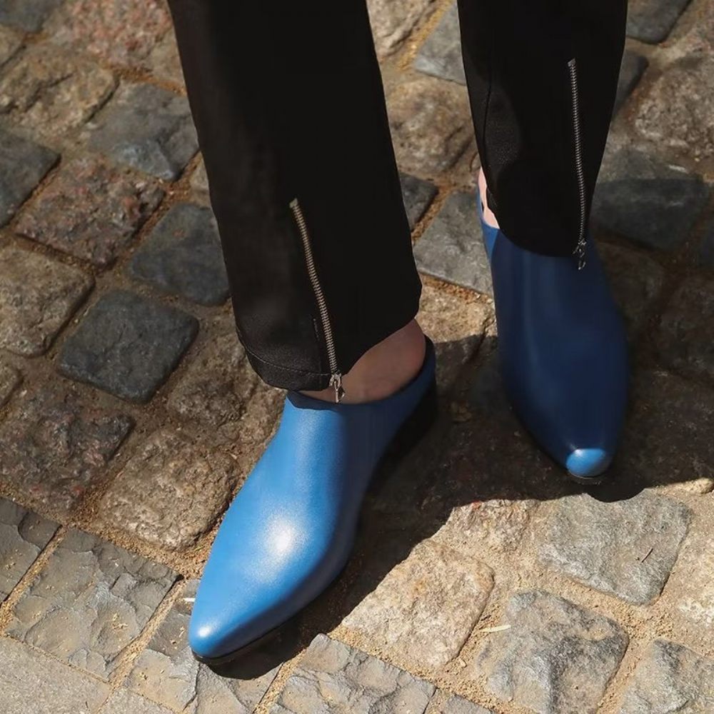 Chaussures Habillées À Bout Pointu Pour Hommes - Bleu