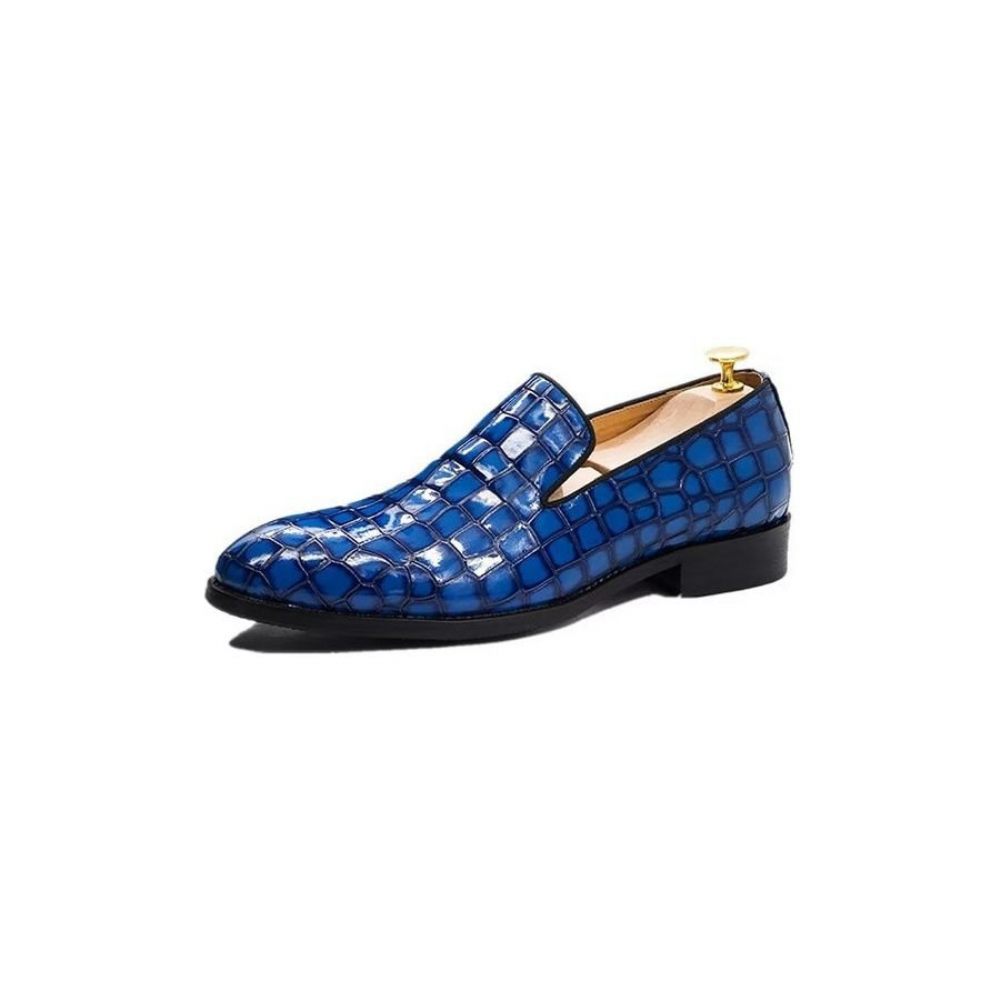 Chaussures Habillées Chics Cuir Crocodile Pour Hommes