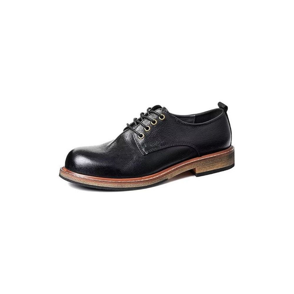 Chaussures Habillées Classiques À Bout Rond Pour Hommes