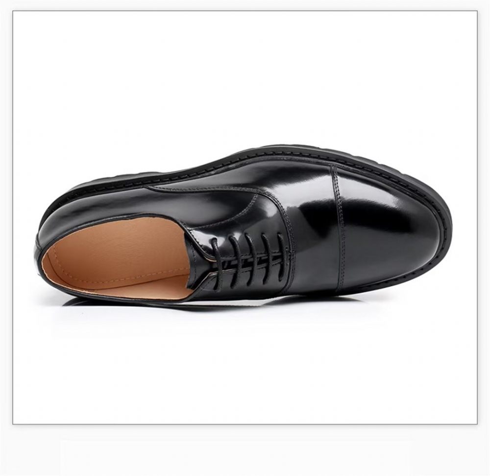 Chaussures Habillées Classiques Cuir Vache Pour Hommes - Noir